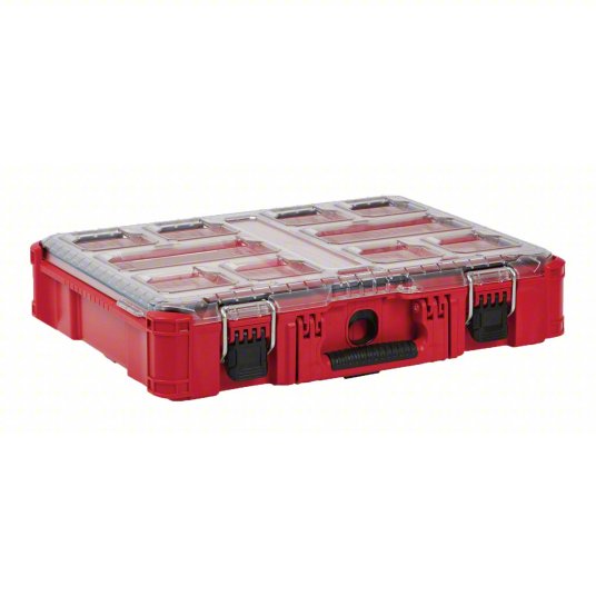 MILWAUKEE, PACKOUT 11-Compartment Impact Resistant Portable Small Parts Organizer