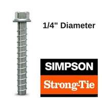 Load image into Gallery viewer, Simpson Strong tie HD Screw Anchor
