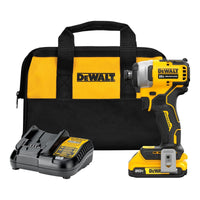 Load image into Gallery viewer, DEWALT ATOMIC 20V Max Lithium-Ion Brushless Cordless Compact 1/4 in. Impact Driver Kit with 2.0Ah Battery, Charger and Bag
