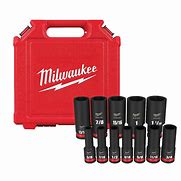 Milwaukee SHOCKWAVE 1/2 in. Drive SAE Deep Well Impact Socket Set (12-Piece)