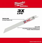 Milwaukee 12 in. 10/14 TPI SAWZALL Blades 5PK