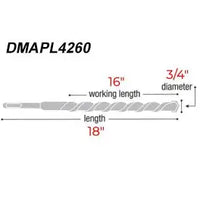 Load image into Gallery viewer, DIABLO 3/4 in. x 16 in. x 18 in. Rebar Demon SDS-Plus 4-Cutter Full Carbide Head Hammer Drill Bit

