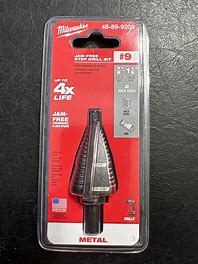 Milwaukee 7/8 in. - 1-1/8 in. #9 Black Oxide Step Drill Bit (2-Steps)