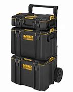DEWALT Tough System Tool Box: 19 7/8 in W, 24 in D, 38 5/16 in H, Padlock, Black