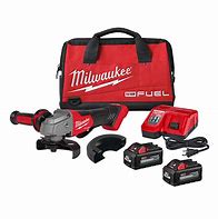 Milwaukee M18 FUEL 18V Lithium-Ion Brushless Cordless 4-1/2 in./5 in. Grinder, Paddle Switch Kit with Two 6.0 Ah Batteries No Lock