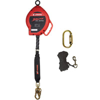Load image into Gallery viewer, KStrong® BRUTE 50 ft. Cable SRL with snap hook. Includes installation carabiner and tag line (ANSI)
