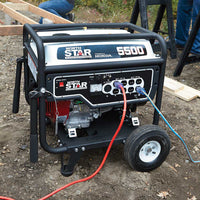 Load image into Gallery viewer, NorthStar 165601 Generator | 5,500 Surge Watts | 4,500 Rated Watts | Recoil Start With Wheel Kit

