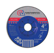 Continental Abrasives Grinding Wheel 4-1/2" X 1/4" X 7/8" T-27 (pk of 5)