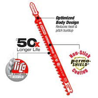 Load image into Gallery viewer, Diablo 5-1/4 in. 5/7 TPI Carbide T-Shank Jig Saw Blade for General Purpose Applications
