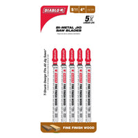 Load image into Gallery viewer, Diablo 4 in. 10 TPI Bi-Metal T-Shank Jig Saw Blades for Fine Finish Cuts in Wood
