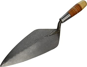 WL Rose RO316-12 12" Narrow London Brick Trowel w/Leather Handle - Masonry Hand Trowels