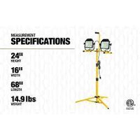 Load image into Gallery viewer, Southwire Dual Head Work Light with Tripod 20,000 Lumen CSW10X2
