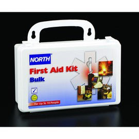 Honeywell North® White Plastic Portable/Wall Mount 10 Person Bulk First Aid Kit