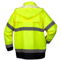 Load image into Gallery viewer, Pyramex RRWJ3110 Premium Hi-Vis Rain Jacket with Drawstring Hood
