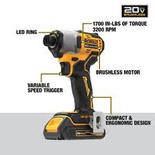 DeWALT  20-volt Max 1/4-in Variable Speed Brushless Impact Driver