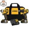 DEWALT-ATOMIC-20-Volt-MAX-Cordless-Brushless-Compact-Drill-Impact-Combo-Kit-2-Tool-with-2-1-3Ah-Batteries-Charger-Bag