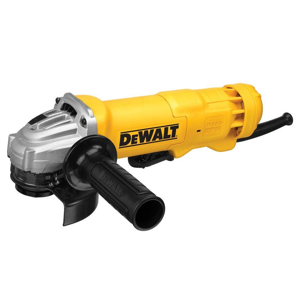 DEWALT Angle Grinder: DWE402N 11 A, 11,000 RPM Max. Speed, Paddle, Adj Guard/Lock-Off Switch