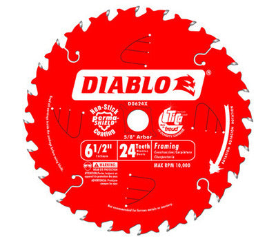 Diablo Saw Blade framing 6 1/2” X 24